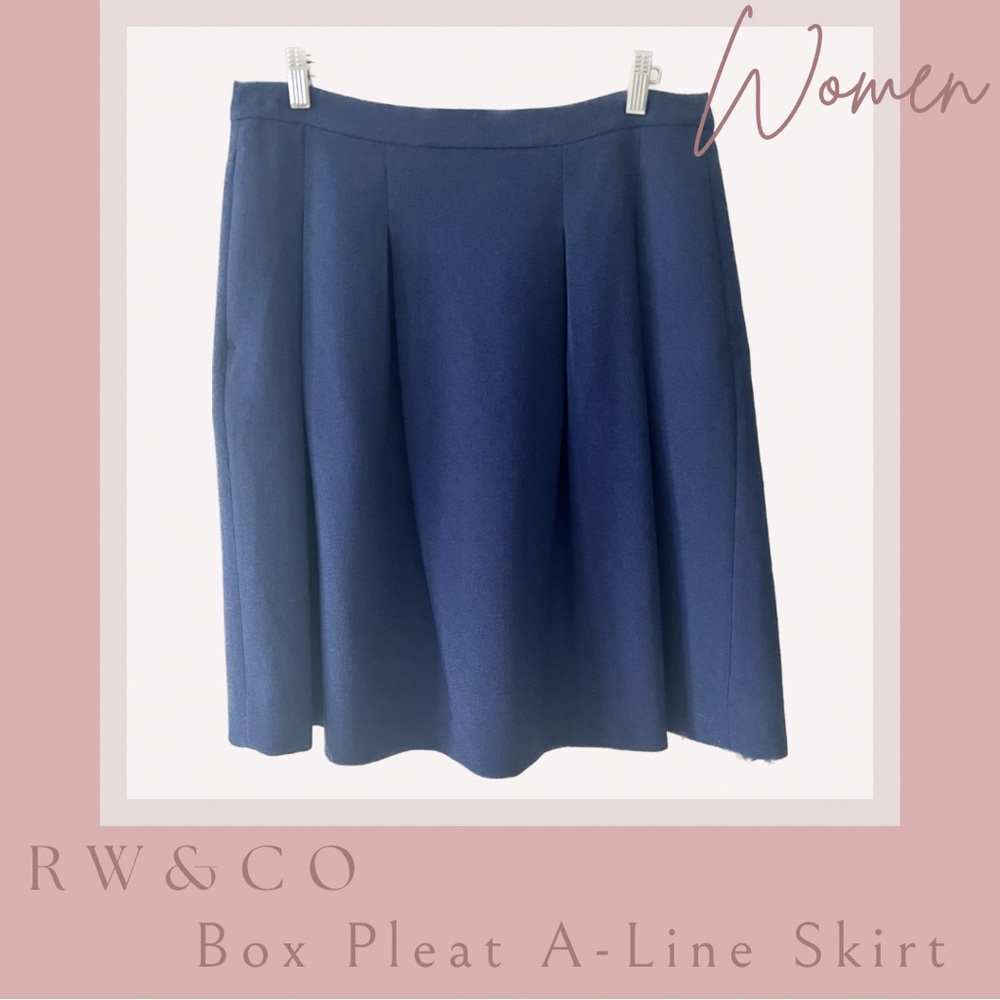 RW&Co Box Pleat A-Line Skirt